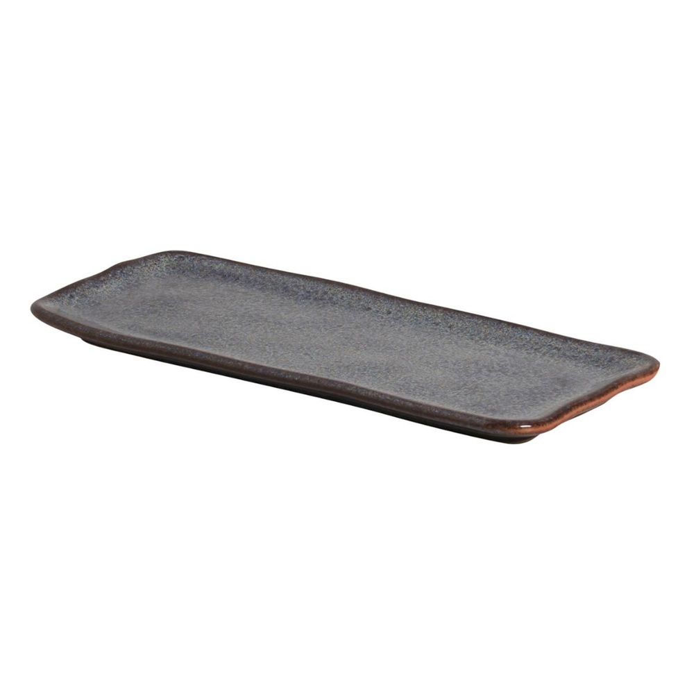Πιατέλα Πορσελάνη Ορθογώνια ORGANIC TITANIUM 33x13cm No 4451 Porto Brazil 0744451 - 2