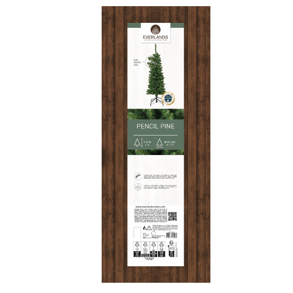 Χριστουγεννιάτικο Δέντρο Pencil Pine 120cm με 210 Κλαδιά - Everlands 680059 - 5