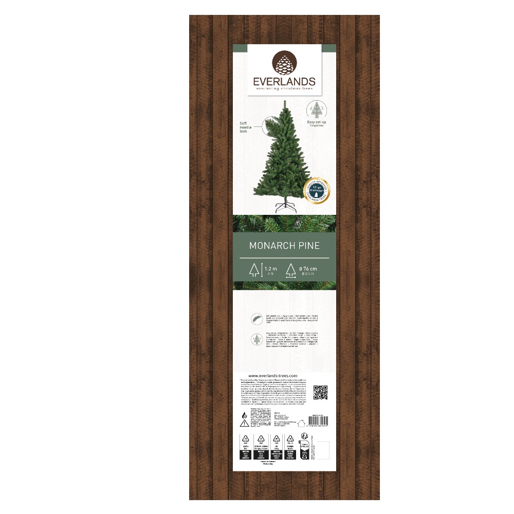 Χριστουγεννιάτικο Δέντρο Monarch Pine 120cm με 265 Κλαδιά - Everlands 684145 - 5