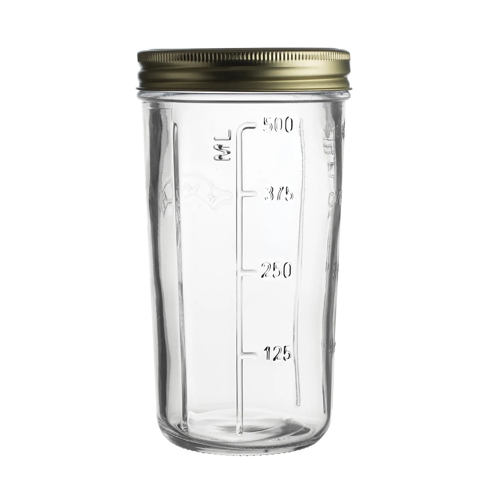 Βάζο Αποθήκευσης Πλατύ Στόμιο Με Καπάκι 500ml Ø9xH16,5cm Γυάλινο Kilner 0025.888 - 2
