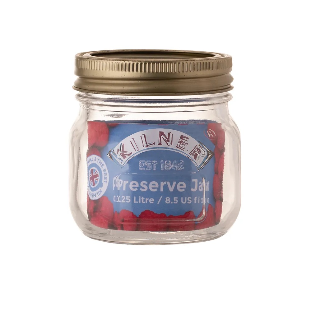 Βάζο Διατήρησης Με Καπάκι 250ml Ø8xH8cm Γυάλινο Kilner 0025.402 - 2