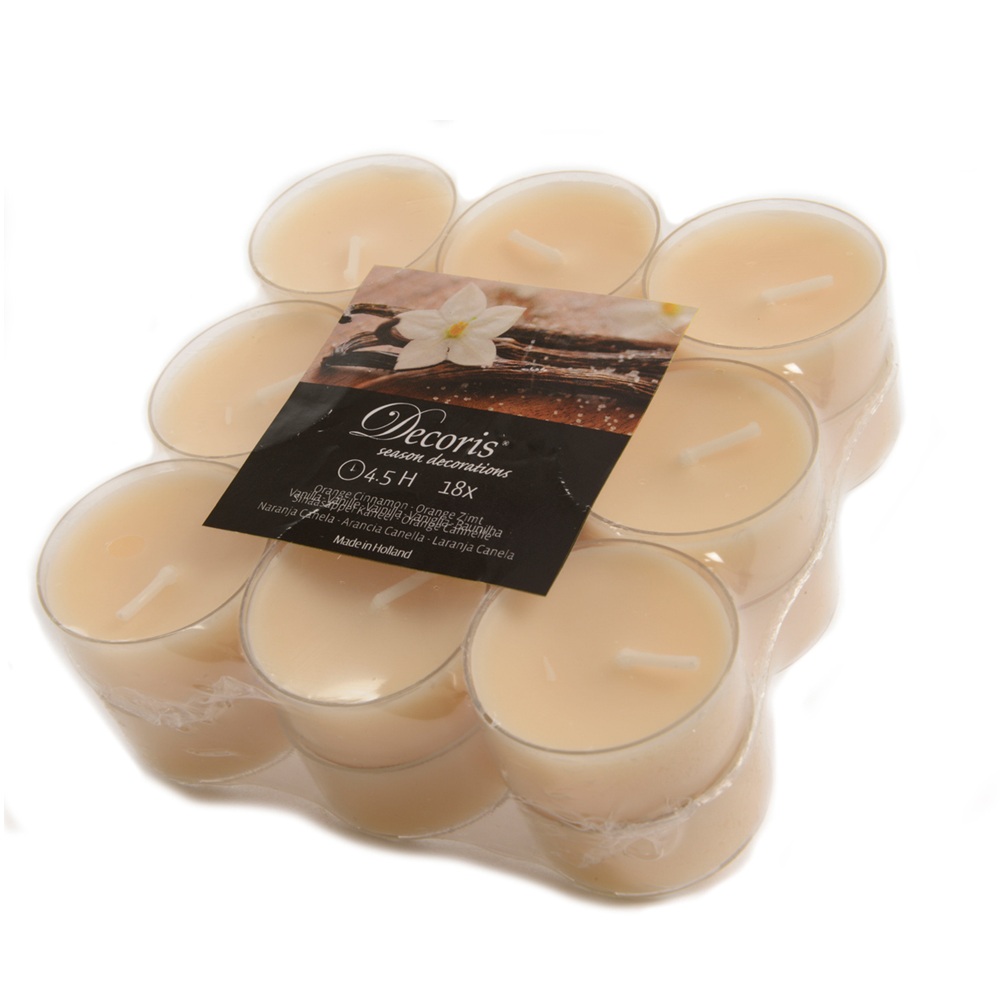 Αρωματικά Ρεσώ Βανίλιας 18τμχ | Κεριά Tealight Παραφίνης 4,5 Ώρες Καύσης Kaemingk 214586 - 1