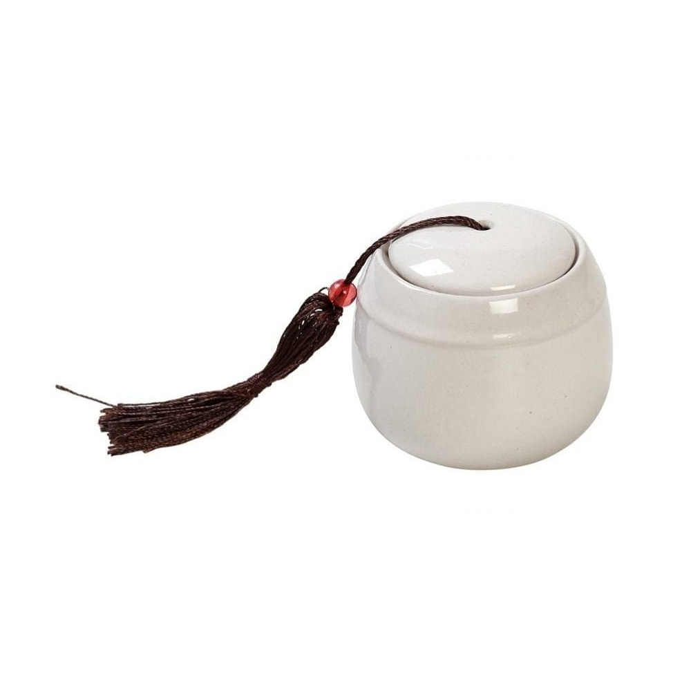 Αρωματικό Κερί Vanilla Amber 3% σε Κεραμικό Δοχείο με Καπάκι Λευκό 7,3x6,5εκ 15 Ώρες Καύσης Espiel MEK106 - 
