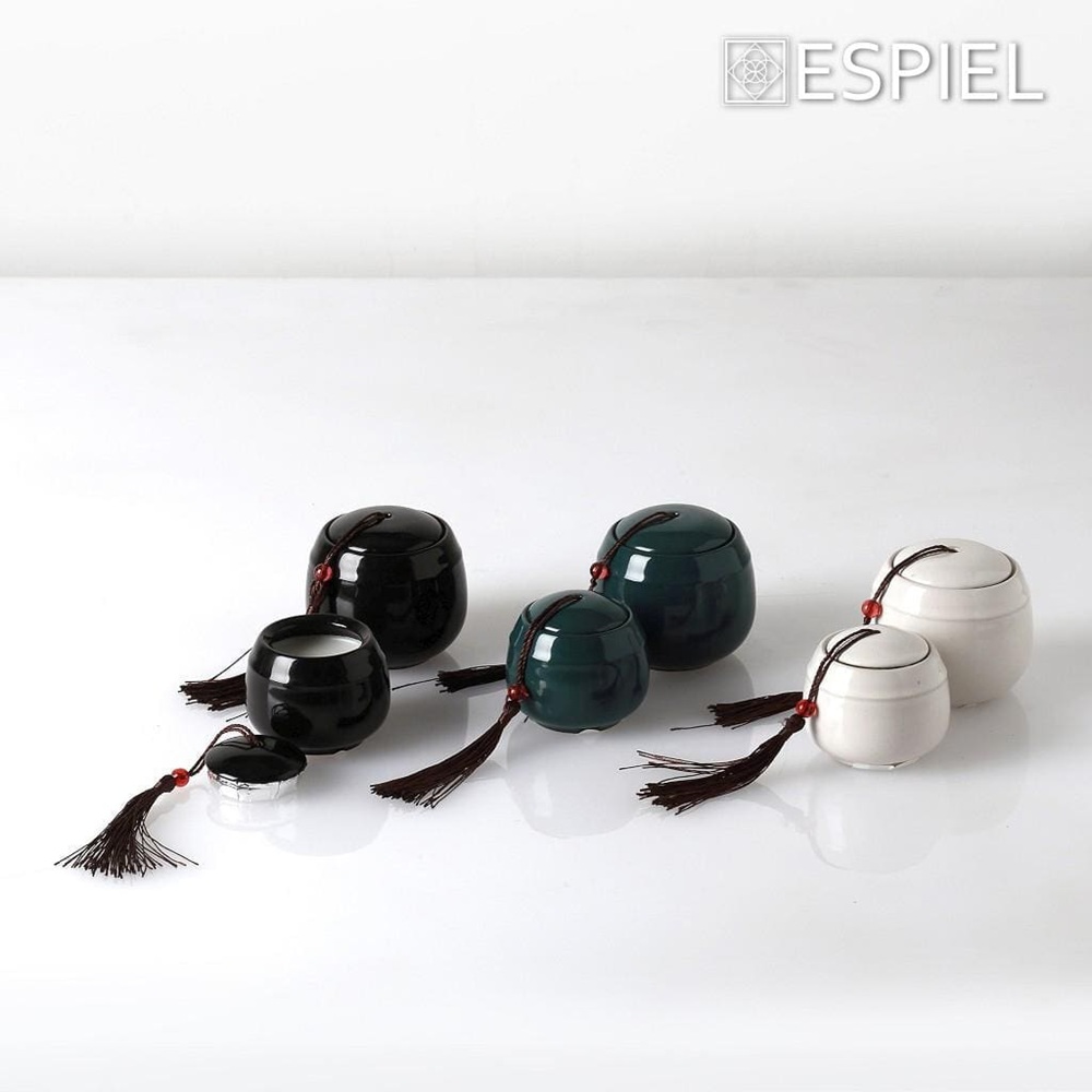 Αρωματικό Κερί Vanilla Amber 3% σε Κεραμικό Δοχείο με Καπάκι Λευκό 7,3x6,5εκ 15 Ώρες Καύσης Espiel MEK106 - 2