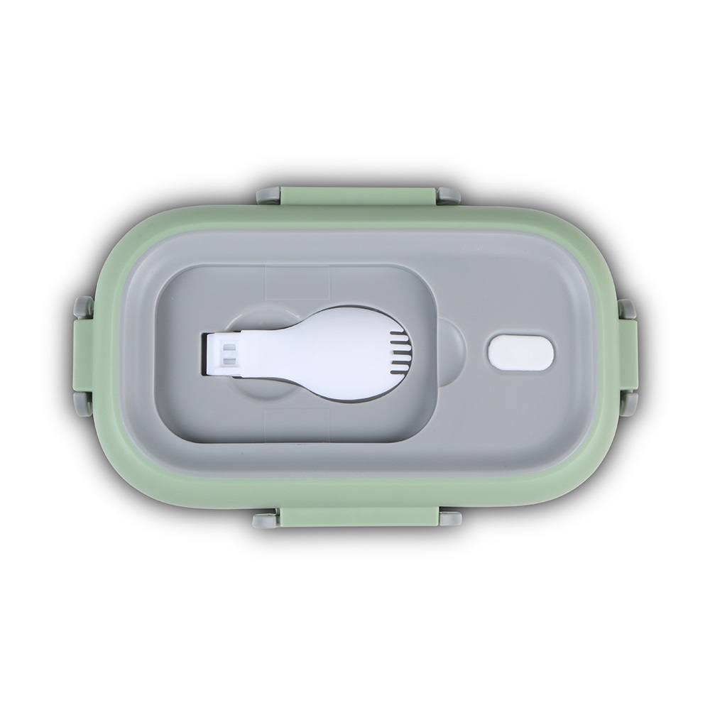 Φαγητοδοχείο Ορθογώνιο Ανοξείδωτο 800ml Πράσινο 21,5x13,5xH7cm We Care Nava 10-262-007 - 3