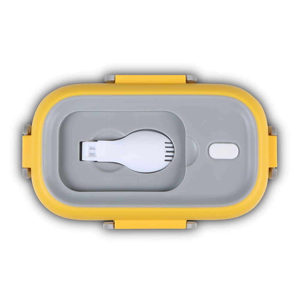 Φαγητοδοχείο Ορθογώνιο Ανοξείδωτο 800ml Κίτρινο 21,5x13,5xH7cm We Care Nava 10-262-008 - 3