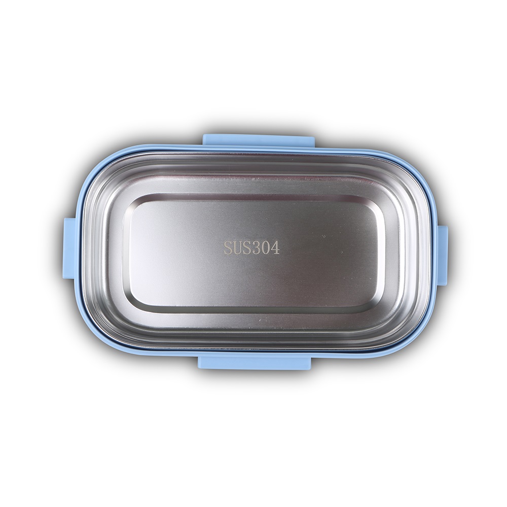 Φαγητοδοχείο Ορθογώνιο Ανοξείδωτο 800ml Μπλε 21,5x13,5xH7cm We Care Nava 10-262-006 - 5