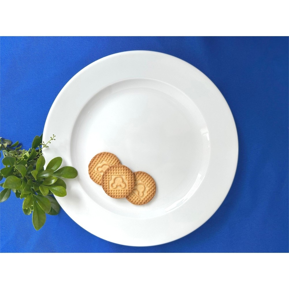 Πιάτο Ρηχό Πορσελάνης Λευκό Wide Rim Φ27,1x2,6 cm Oriana Ferelli XG003HW027 - 2