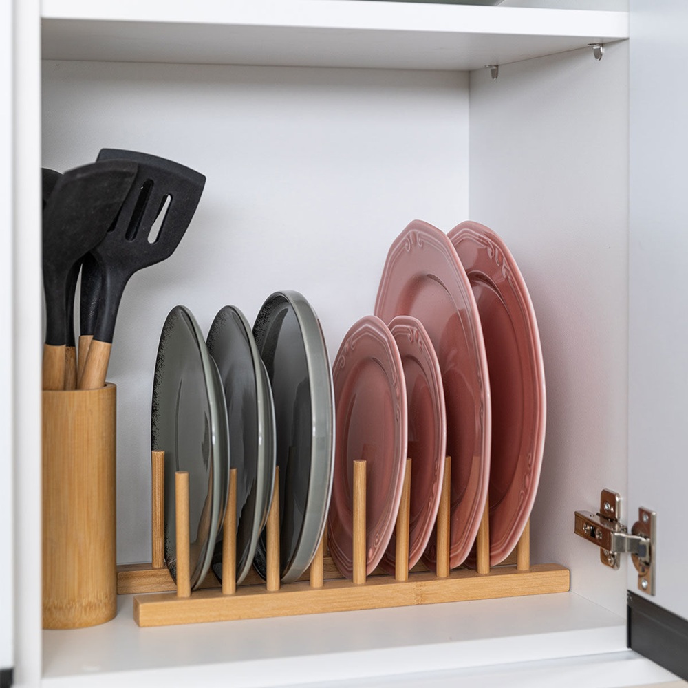 Πιατοθήκη Ντουλαπιού Bamboo 34x14,1x12,2cm Bamboo Essentials Estia 01-17279 - 5