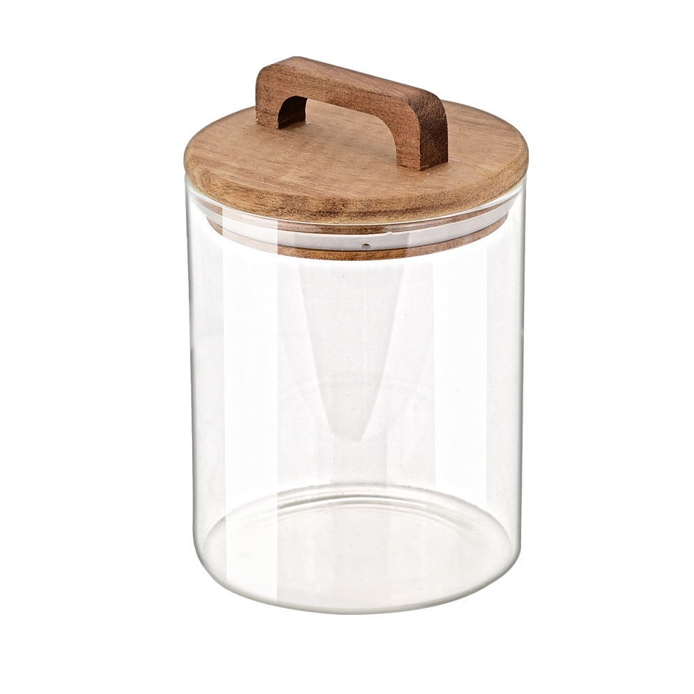 Δοχείο Αποθήκευσης Γυάλινο 650ml Φ10xH14,8cm Allure εstia Home Art 01-17477 - 