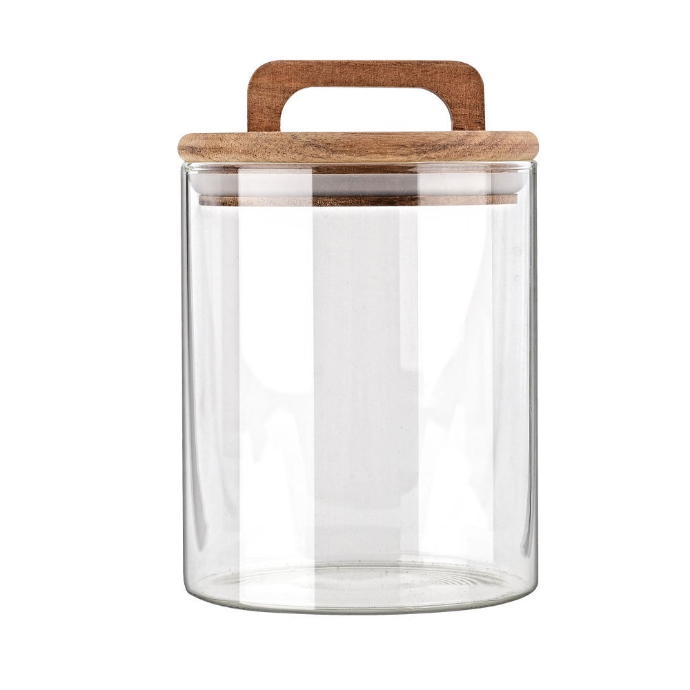 Δοχείο Αποθήκευσης Γυάλινο 650ml Φ10xH14,8cm Allure εstia Home Art 01-17477 - 2
