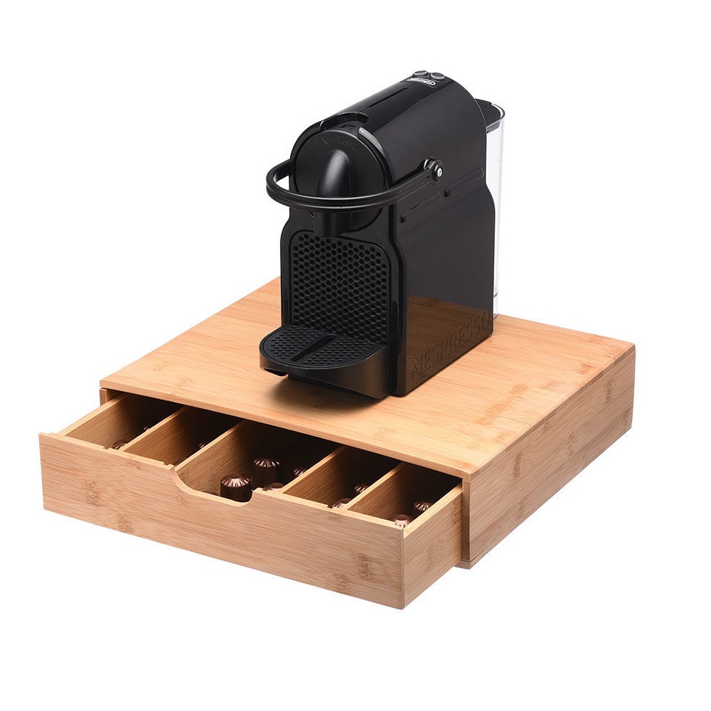 Συρταρωτή Θήκη Για Κάψουλες 5 Θέσεων 35,3x29xH8,5cm Bamboo Essentials εstia Home Art 01-19860 - 4