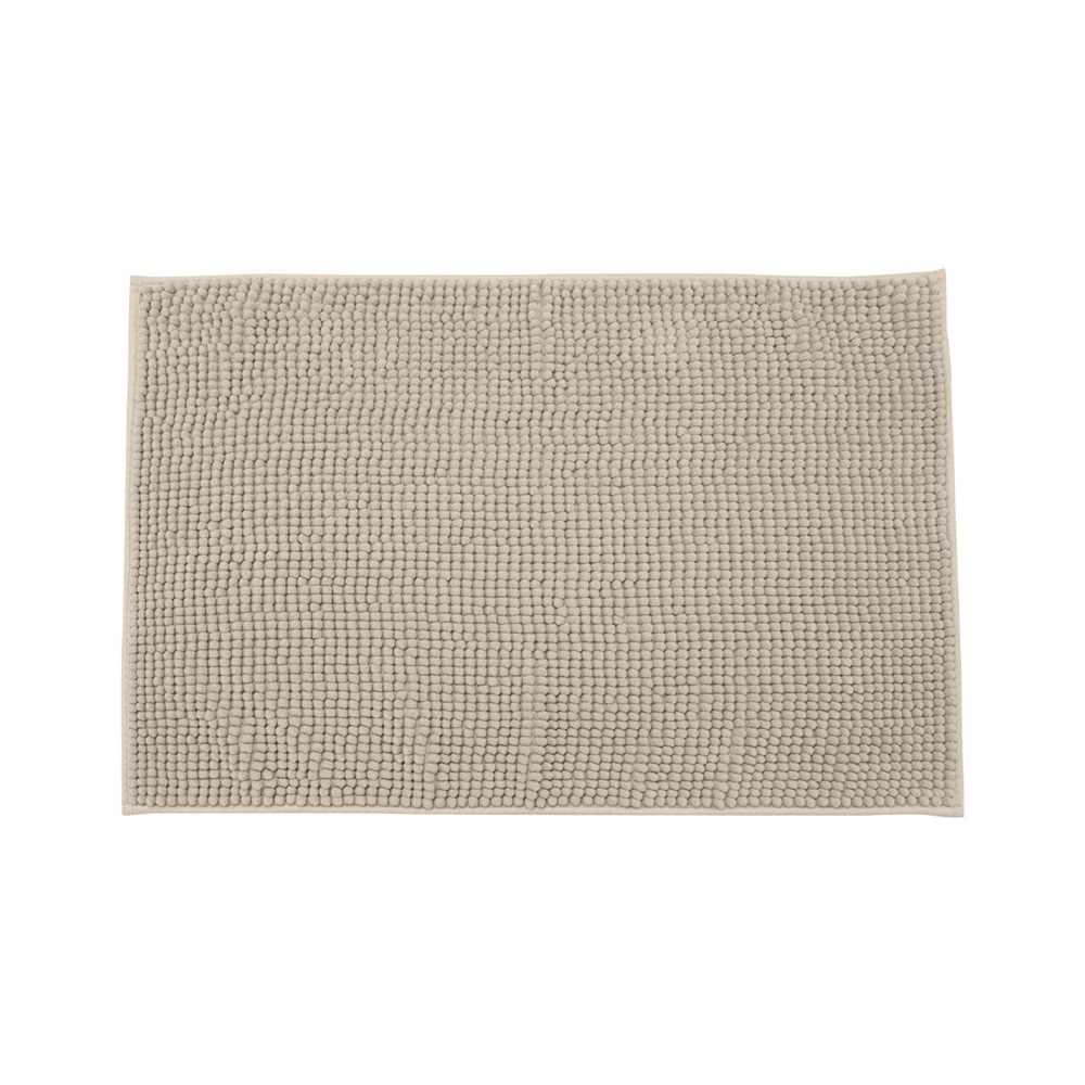 Ταπέτο Μπάνιου Πολυεστερικό 80x50cm Taupe Beads εstia Home Art 02-20712 - 