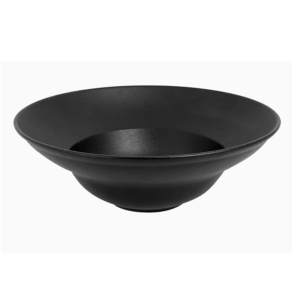 Πιάτο Πορσελάνης Βαθύ Neofusion Volcano Μαύρο 23cm RAK NFCLXD23BK 40.32.013 - 2