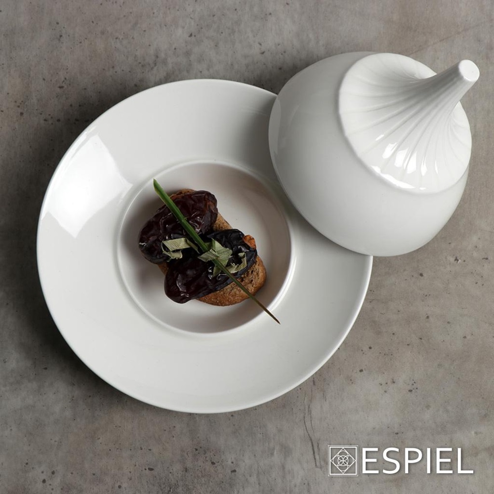 Πιατάκι Βαθύ Πορσελάνης Φ18xH13cm με Καμπάνα Ivory Siders Espiel FUK107 - 3