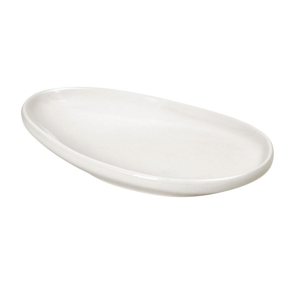 Πιατέλα Πορσελάνης Λοξή Τριγωνική 30,5x20,5xH5cm Ivory Siders Espiel FUK124 - 
