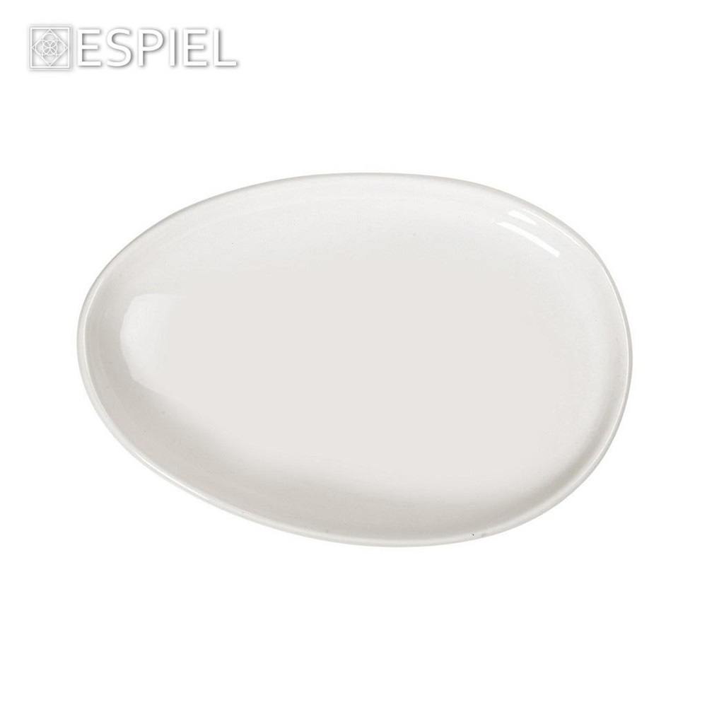 Πιατέλα Πορσελάνης Λοξή Τριγωνική 30,5x20,5xH5cm Ivory Siders Espiel FUK124 - 2