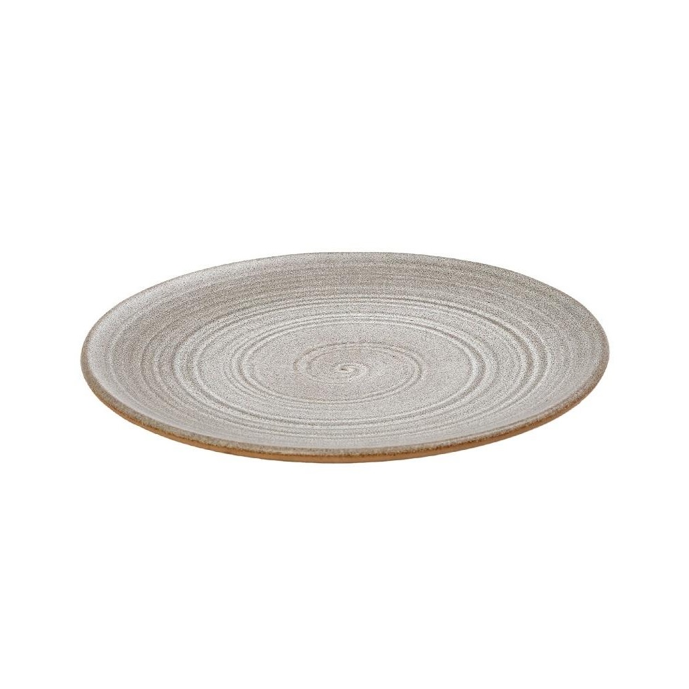 Πιάτο Stoneware Ρηχό Φ22,7xH2,1cm Light Grey Calabria Espiel REP102 - 