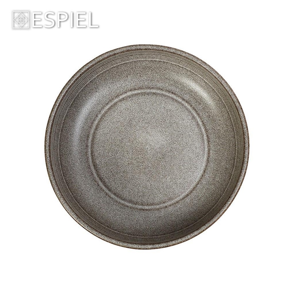 Πιάτο Stoneware Βαθύ Φ20,7xH4,5cm Light Grey Calabria Espiel REP103 - 4