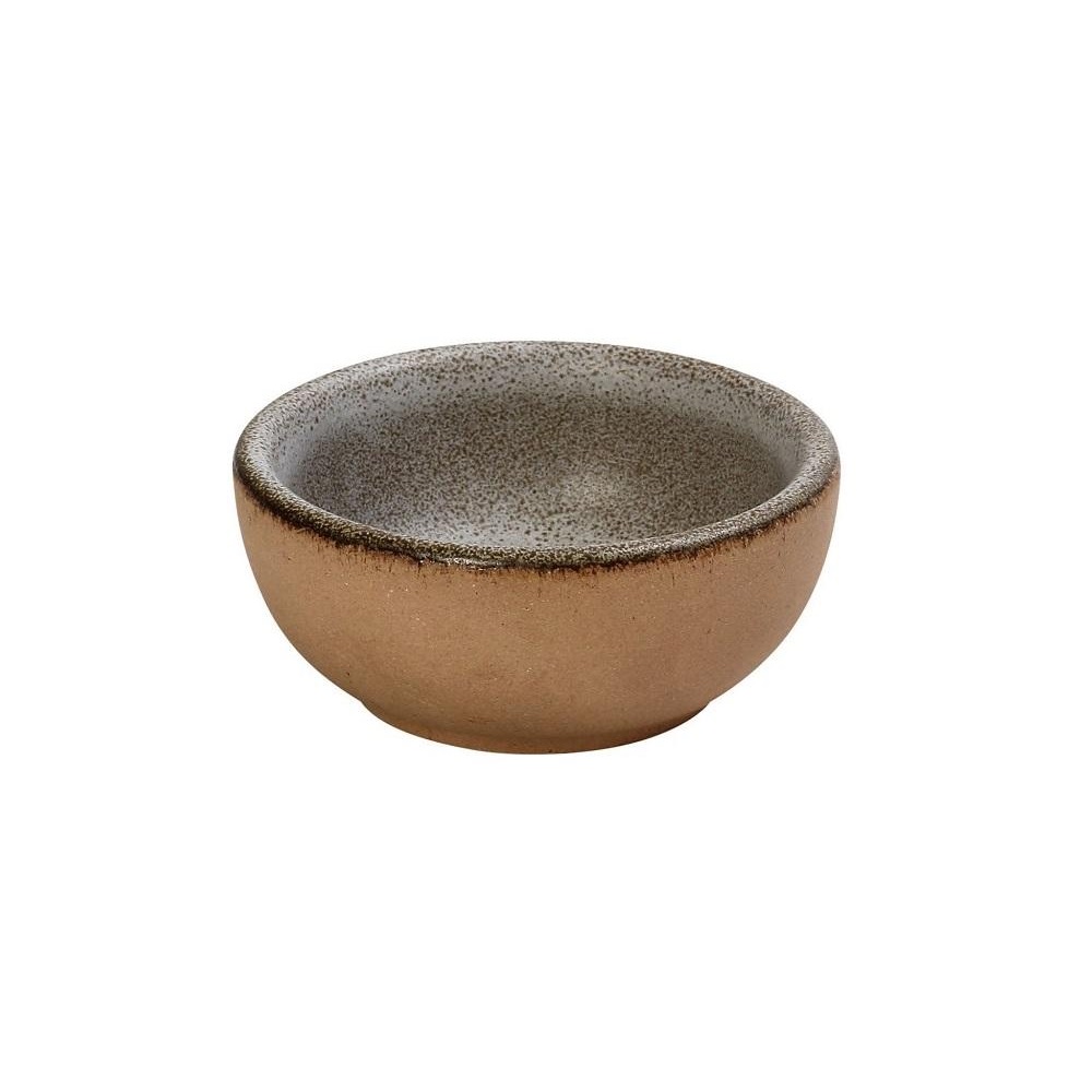 Ντιπάκι Stoneware Στρογγυλό Ανοιχτό Γκρι Φ6,5xH2,8cm Calabria Espiel REP106 - 
