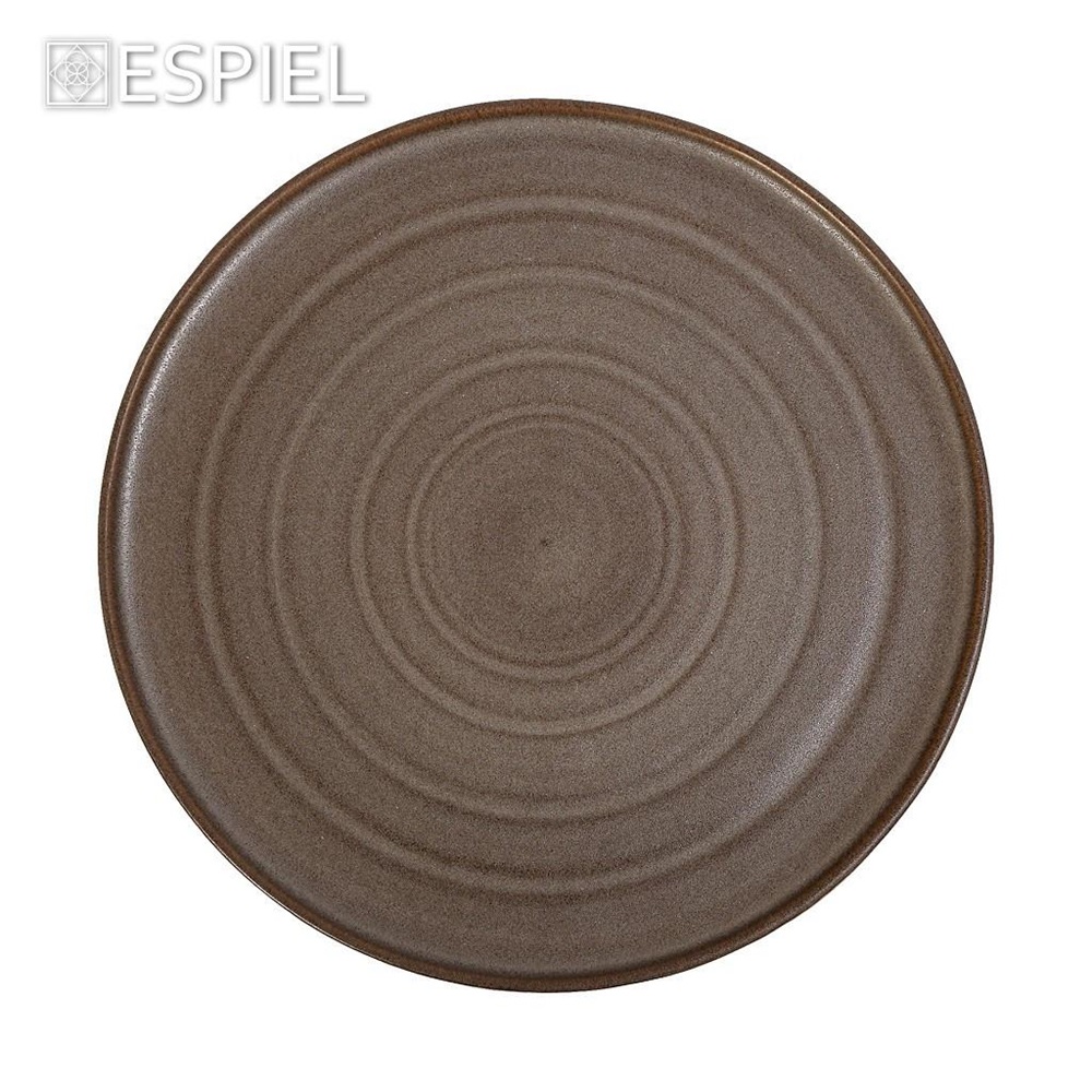 Πιάτο Stoneware Ρηχό Φ22,7xH2cm Beige Calabria Espiel REP109 - 5