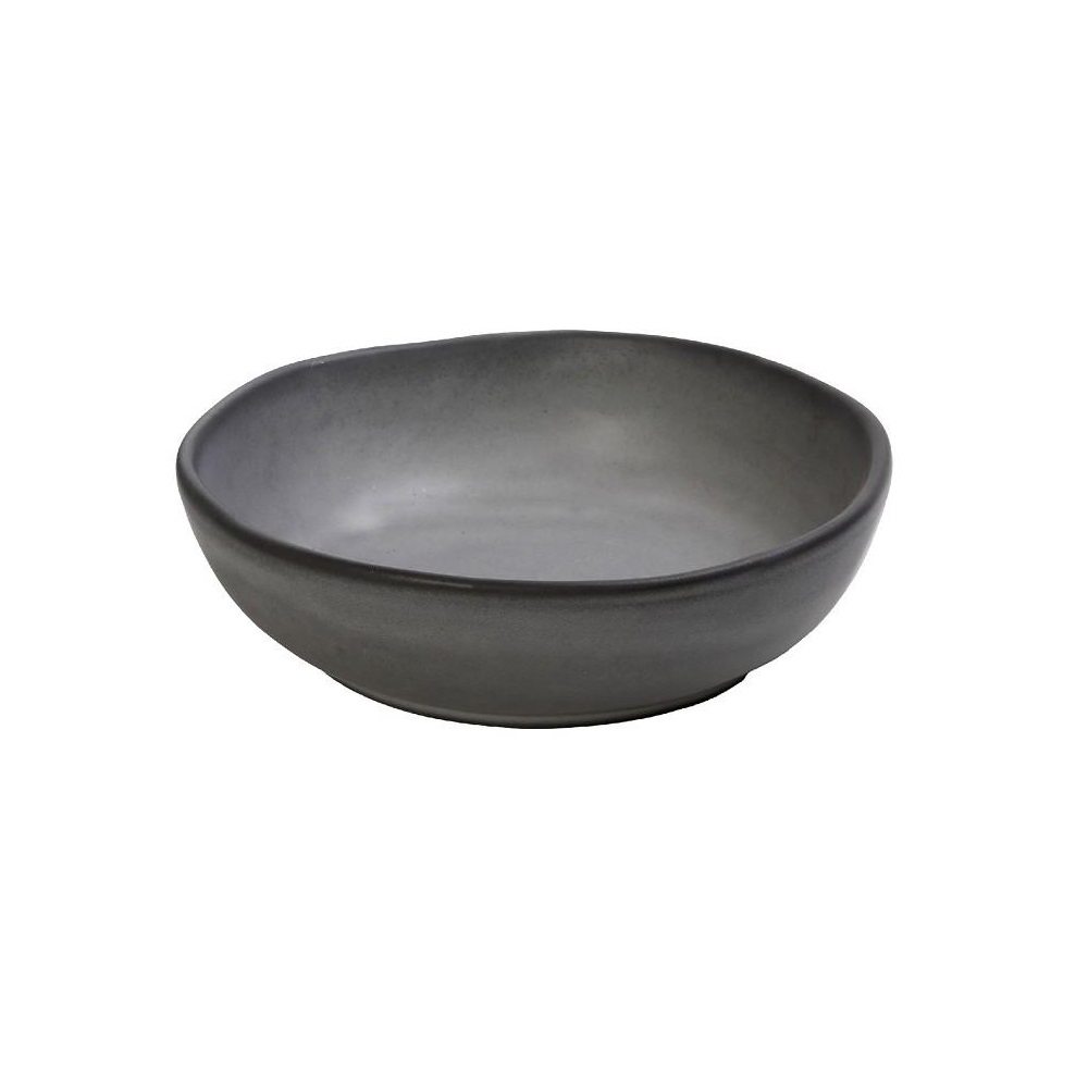 Μπoλ Stoneware Στρογγυλό Γκρι Σκούρο Φ14,5xH4,5cm Canyon Espiel GMT407 - 