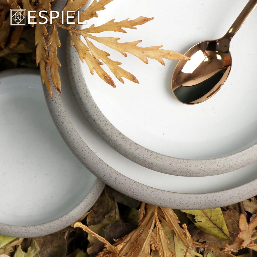 Πιάτο Stoneware Ρηχό Φ20,3xH5cm Sandy White Espiel GMT416 - 4