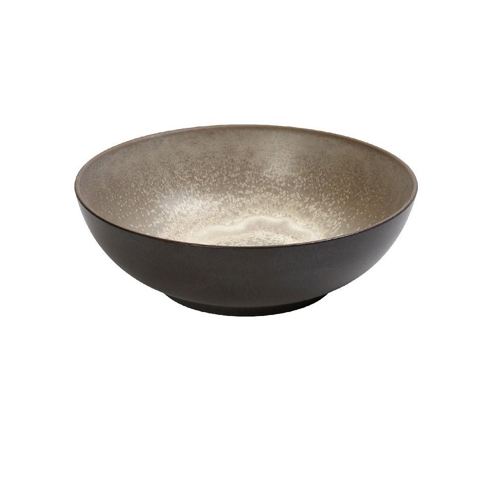 Μπoλ Stoneware Στρογγυλό Μπεζ/Καφέ Φ22x8,8cm Sensation Espiel GMT422 - 
