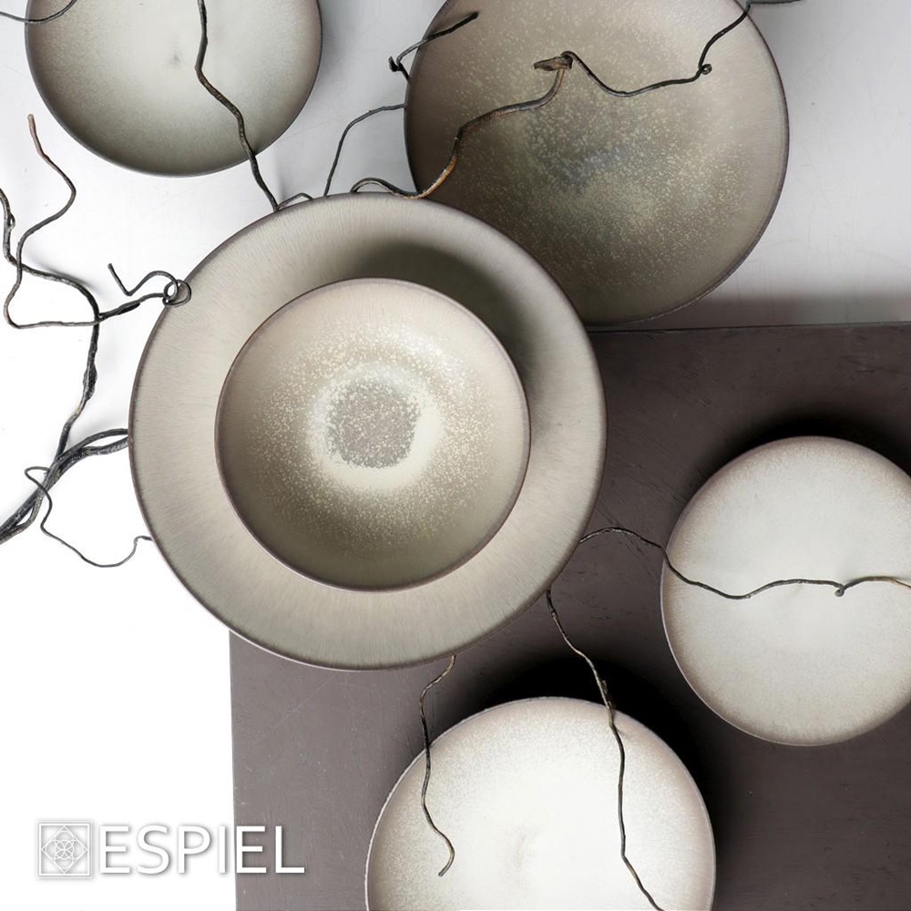 Μπoλ Stoneware Στρογγυλό Μπεζ/Καφέ Φ22x8,8cm Sensation Espiel GMT422 - 4