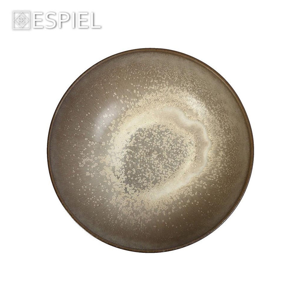 Μπoλ Stoneware Στρογγυλό Μπεζ/Καφέ Φ22x8,8cm Sensation Espiel GMT422 - 5
