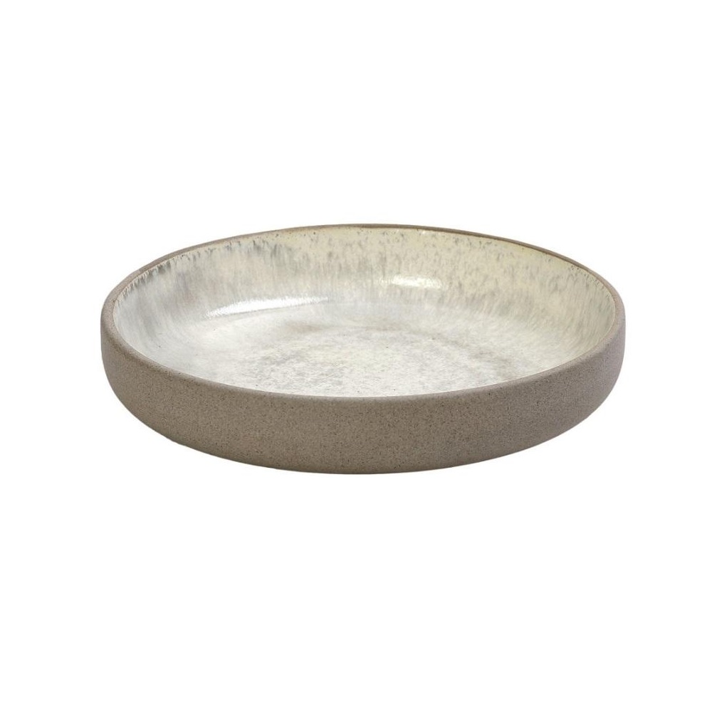 Πιάτο Stoneware Βαθύ Step Φ20,5xH4,3cm Μπεζ Spirit Espiel NIC703 - 