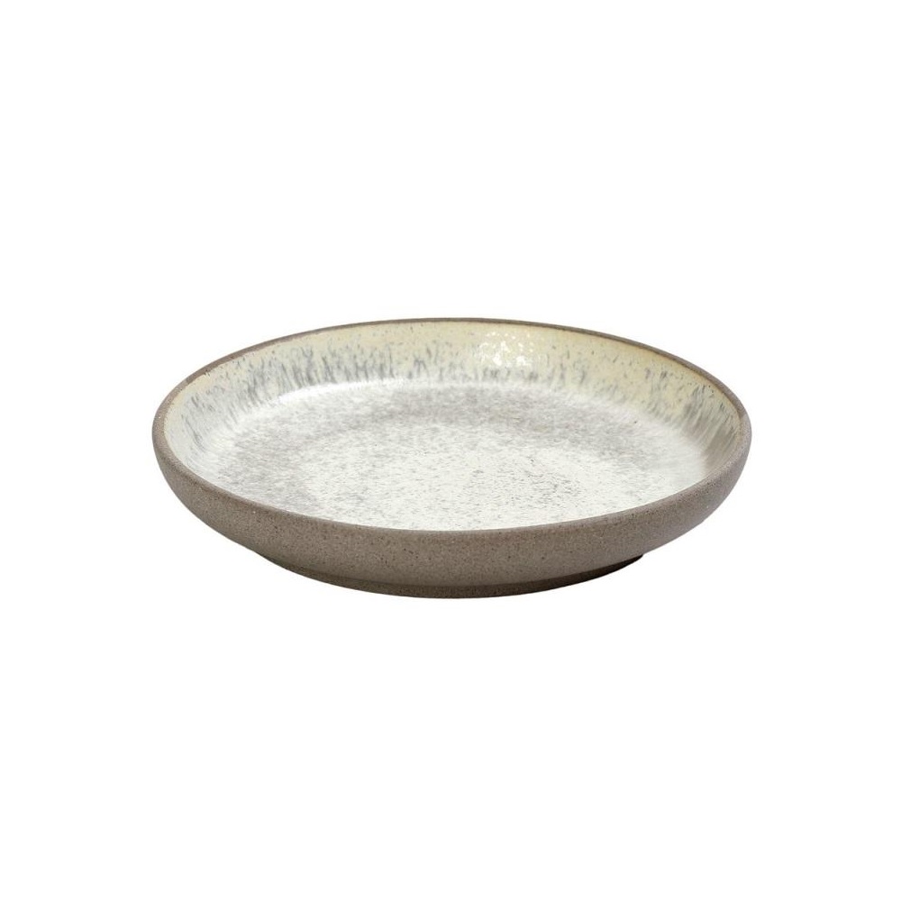 Πιάτο Stoneware Βαθύ Step Φ15,3xH2,7cm Μπεζ Spirit Espiel NIC704 - 