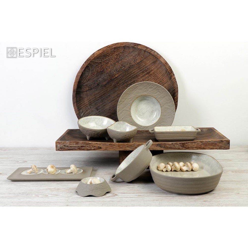 Πιάτο Stoneware Βαθύ Risotto Φ28xH6cm Μπεζ Spirit Espiel NIC708 - 2