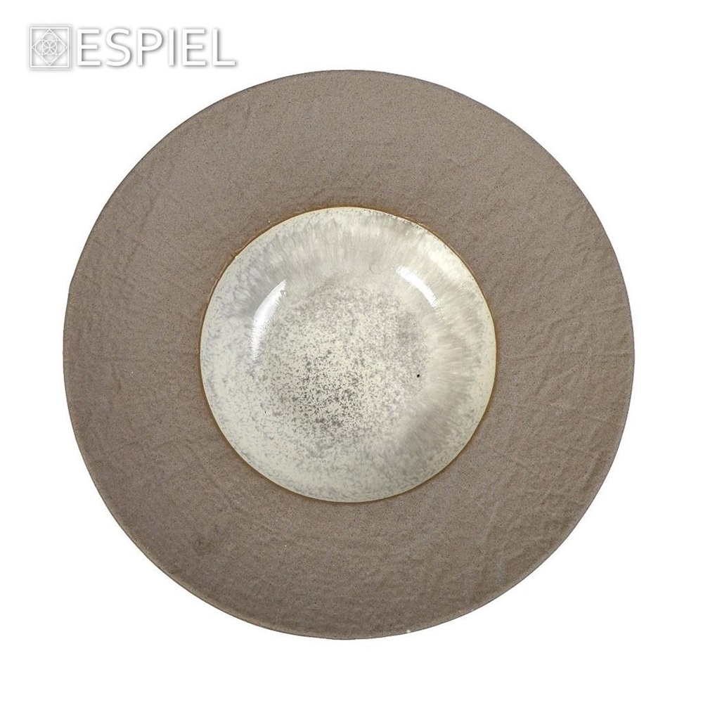 Πιάτο Stoneware Βαθύ Risotto Φ28xH6cm Μπεζ Spirit Espiel NIC708 - 5