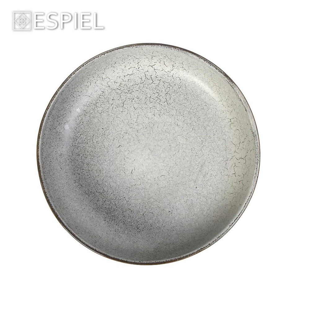 Πιάτο Stoneware Βαθύ Step Φ22xH5cm Off White Etna Espiel FRL205 - 4