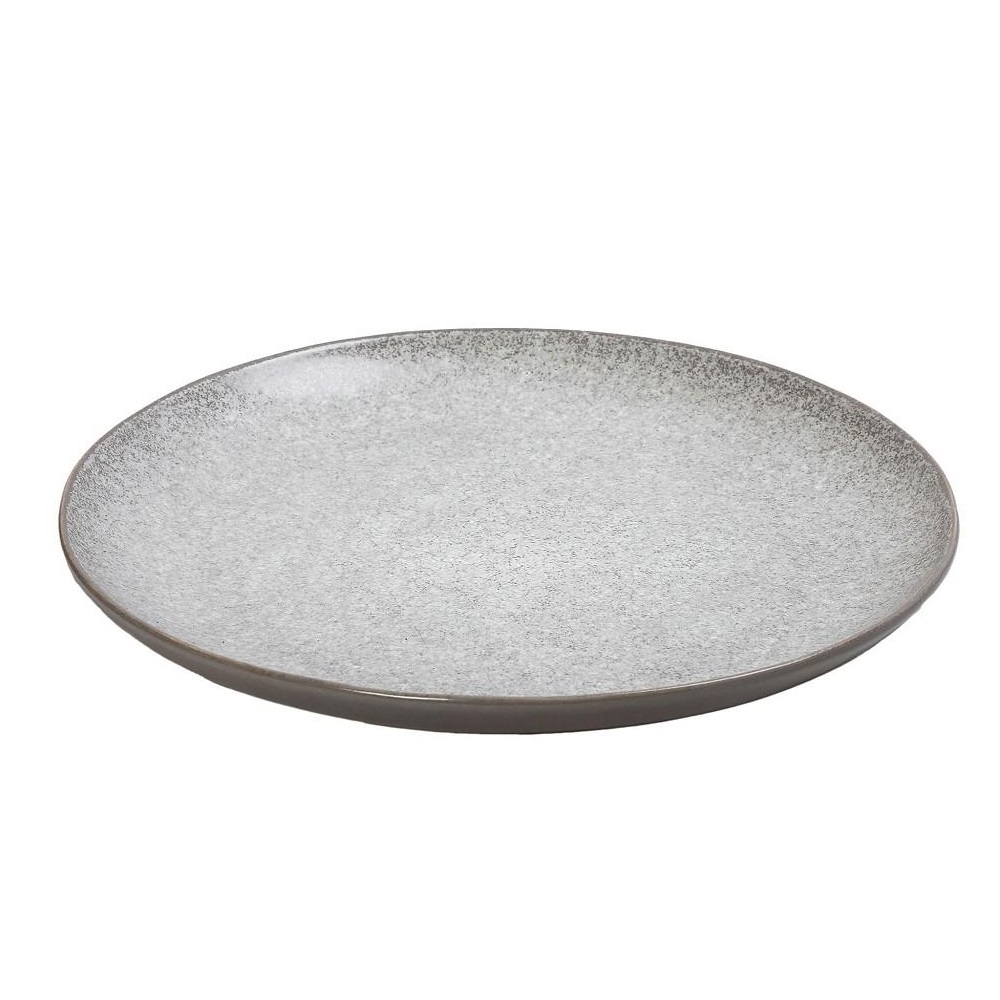 Πιατέλα Stoneware Οβάλ 36x27xH3cm Off White Etna Espiel FRL209 - 1