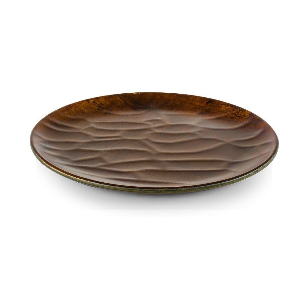 Πιάτο Μελαμίνης Ρηχό Φ28xH1,2cm Chestnut Hybrid Tria HWD746