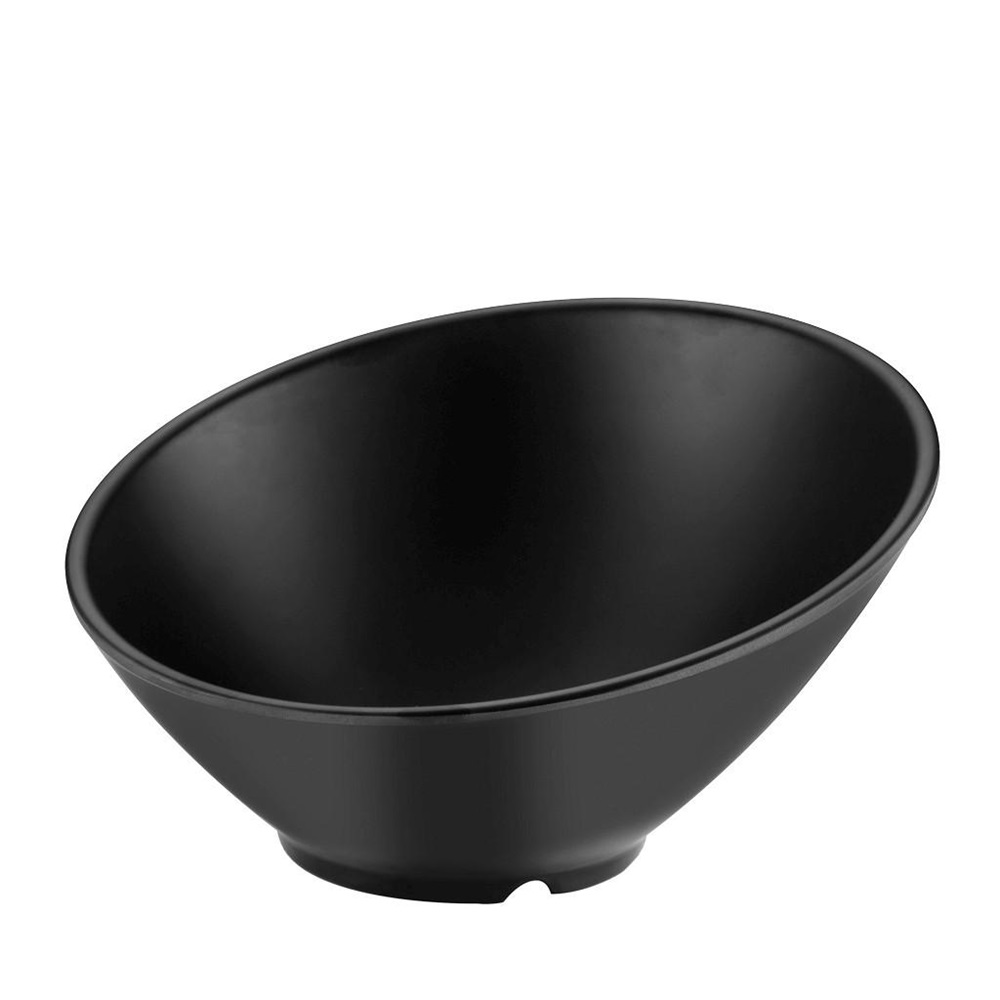 Μπολ Μελαμίνης Λοξό Μαύρο Ματ Φ28xH15,2cm Gravity Tria MLB2306 - 