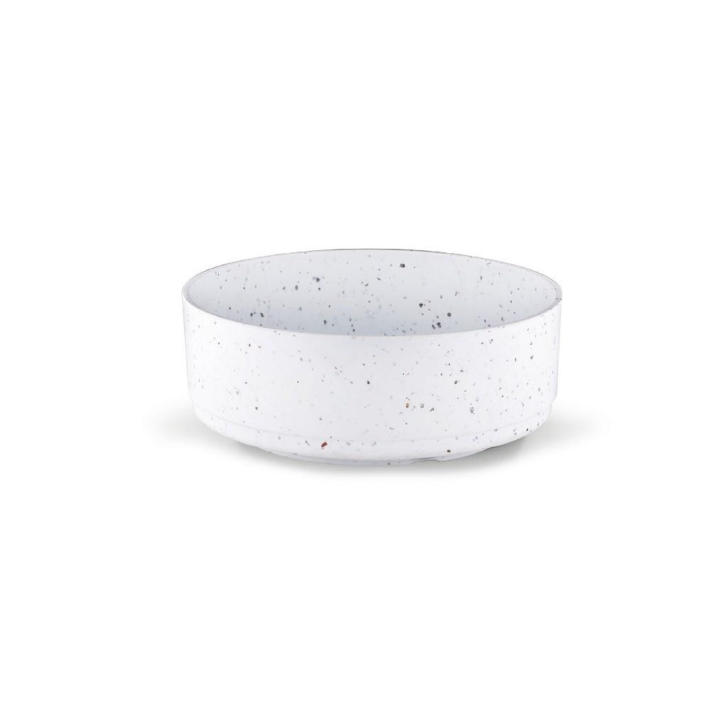 Μπολ Μελαμίνης Λευκό Ματ Φ17xH6,5cm Mosaico Gravity Tria MLF2330 - 