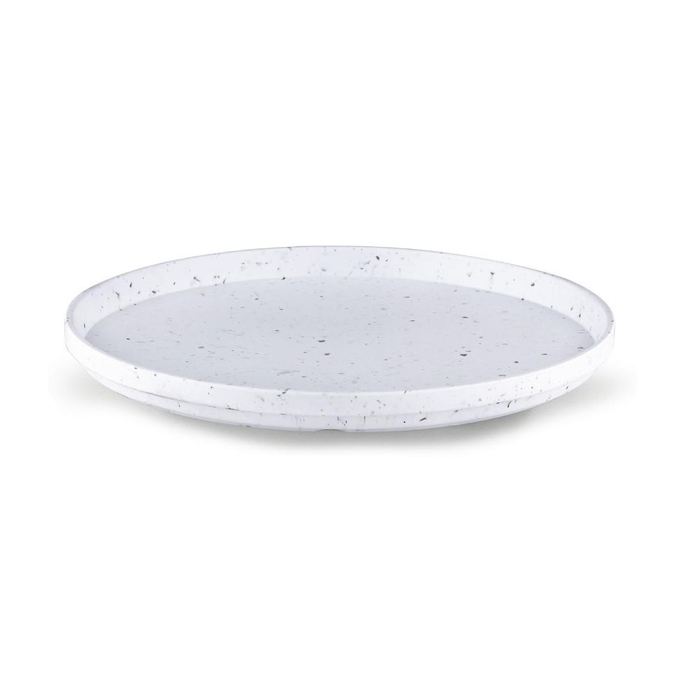 Πιάτο Μελαμίνης Ρηχό Φ32xH2cm Mosaico White Matt Gravity Tria MLF2335 - 1
