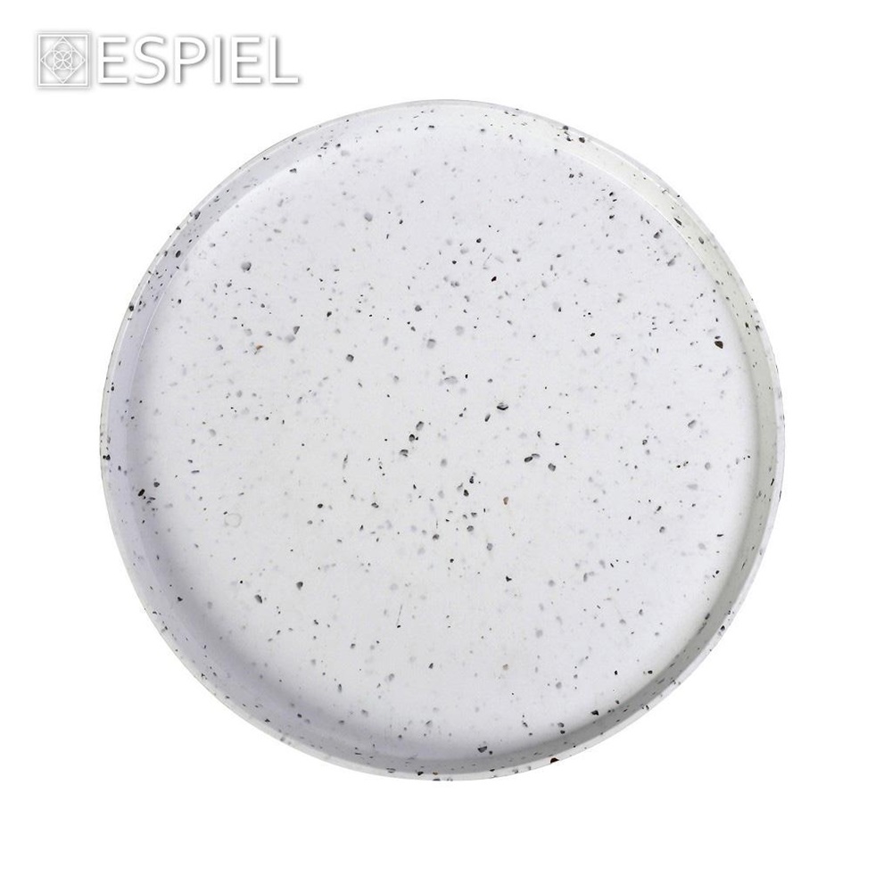 Πιάτο Μελαμίνης Ρηχό Φ32xH2cm Mosaico White Matt Gravity Tria MLF2335 - 2