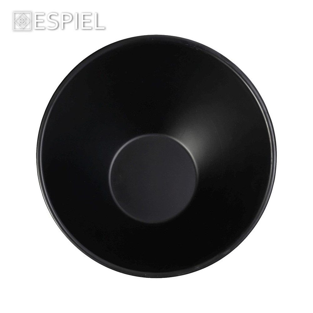 Μπολ Μελαμίνης Λοξό Μαύρο Ματ Φ21xH11,2cm Gravity Tria MLB2308 - 2