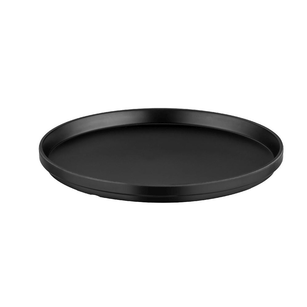 Πιάτο Μελαμίνης Ρηχό Φ32xH2cm Black Matt Gravity Tria MLB2335 - 1