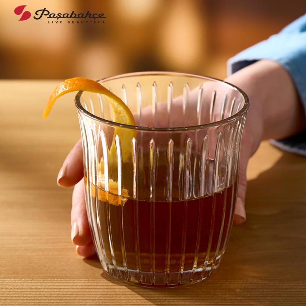 Ποτήρι Γυάλινο Whiskey 280ml - Κομψότητα για Ουίσκι, Νερό και Freddo Joy Pasabahce SP520134 - 4