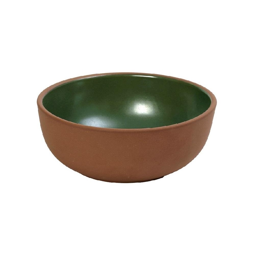 Μπολ Stoneware Στρογγυλό Κουπ Πράσινο 1,18Lt Φ18xH7cm Aida Espiel HEV101 - 1
