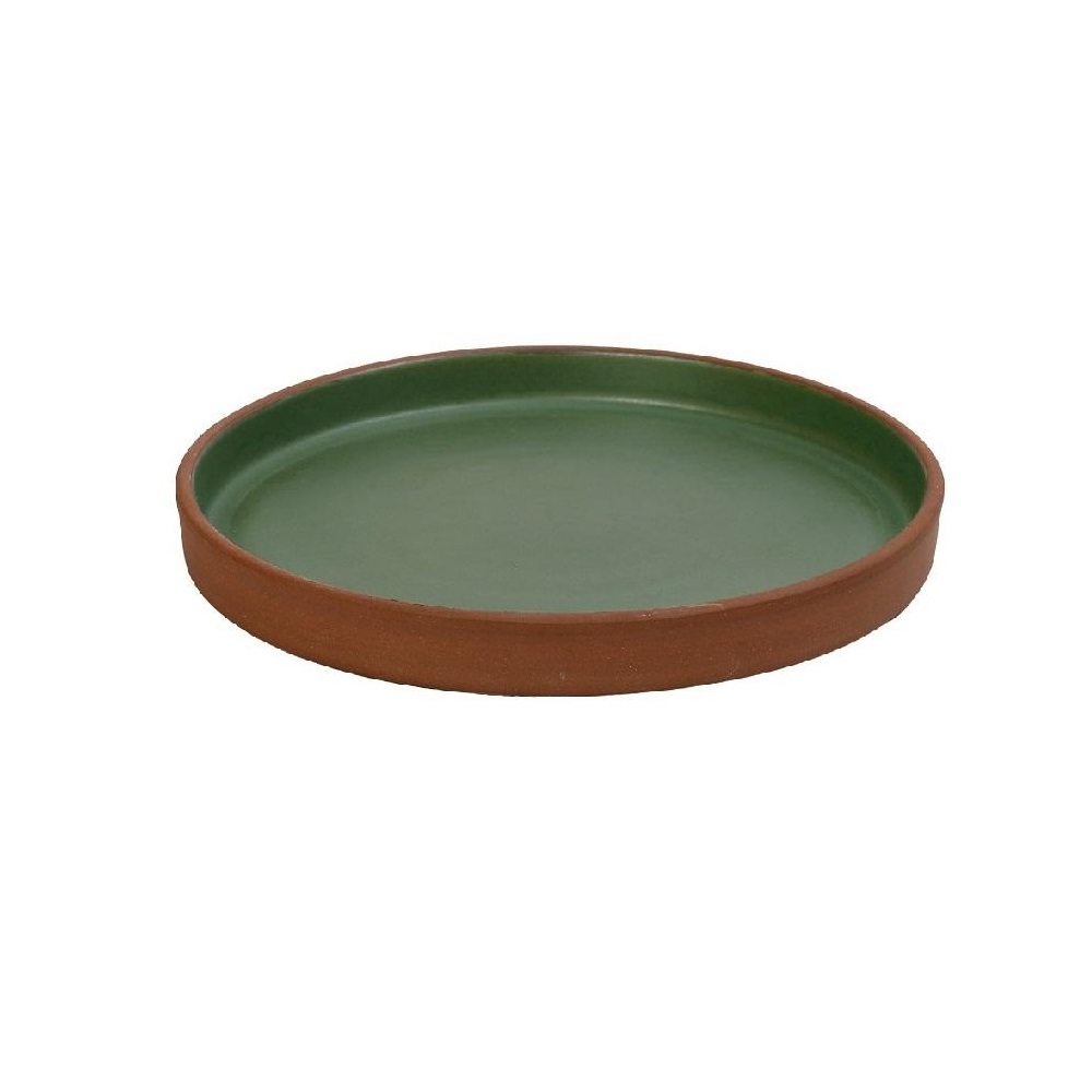 Πιάτο Stoneware Ρηχό Step Φ27xH2,5cm Green Aida Espiel HEV109 - 1