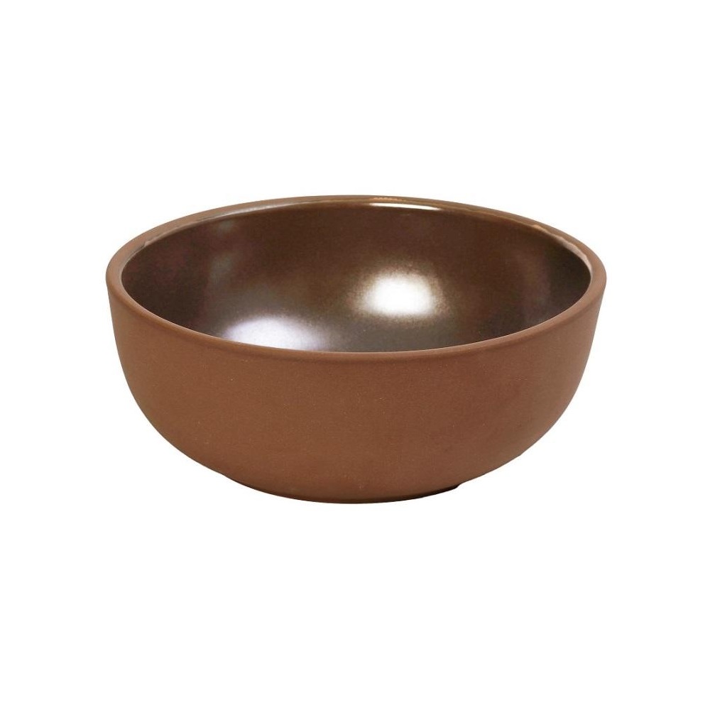 Μπολ Stoneware Στρογγυλό Κουπ Καφέ 1,78Lt Φ21xH8cm Aida Espiel HEV202 - 