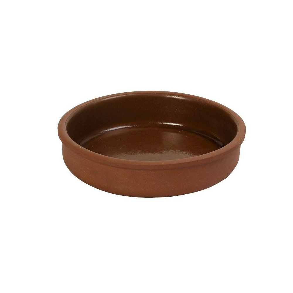 Μπολάκι Ρηχό Stoneware Στρογγυλό Καφέ 180ml Φ12xH2,5cm Aida Espiel HEV203 - 