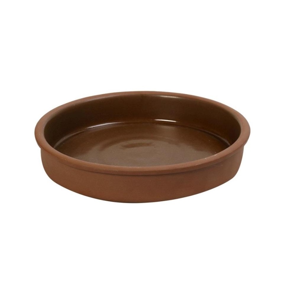 Μπολ Stoneware Στρογγυλό Ρηχό Καφέ 560ml Φ17,5xH4cm Aida Espiel HEV204 - 