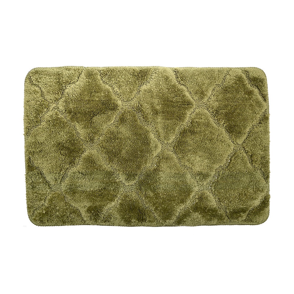 Ταπέτο Μπάνιου Microfiber 70x45cm Λαδί Olive series εstia Home Art 02-14896 - 